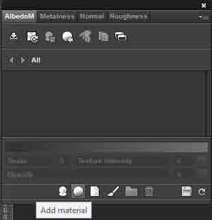 A button of add materials