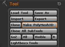 An image of the Make Plymesh 3D button
